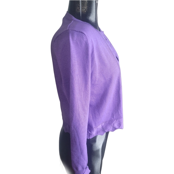 Luxxe Lane Purple Cardigan S - Picture 4 of 7